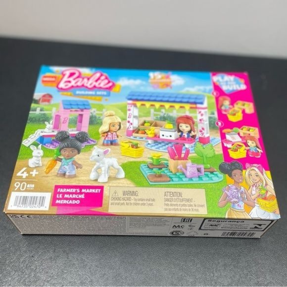 MEGA - Barbie Building Set - FARMER'S MARKET ~90 Pieces 4+ (8830) - Picture 7 of 7